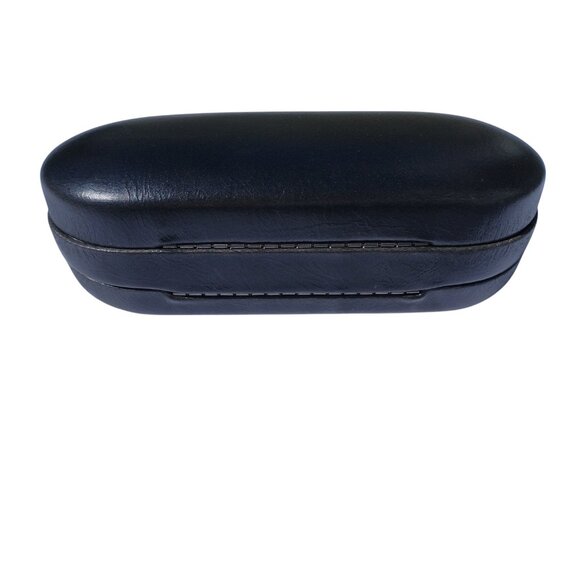 DOUBLE hard leather case for glasses and contact lenses (black) - Picture 5 of 5